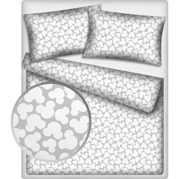 Povlečení POVLEČENÍ Mickey šedý