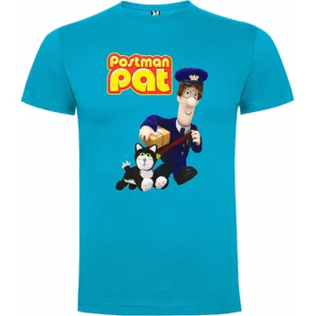 Dívčí tričko Dětské bavlněné tričko Pošťák Pat Barva: Tyrkys, Velikost: 146/152 - 11/12