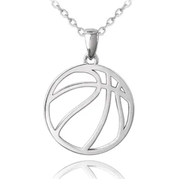 Náhrdelník Stříbrný náhrdelník basketbalový míč JMAN0334BN50
