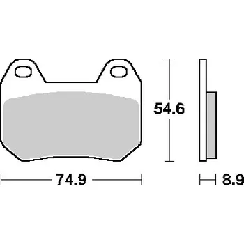 Brzdová destička SBS brzdové destičky KH304 STREET STANDART keramické barva černá (SBS brzdové destičky KH304 STREET STANDART keramické barva černá)