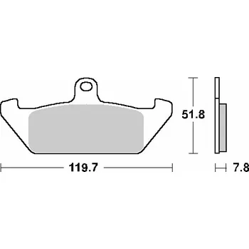 Brzdová destička SBS brzdové destičky KH120 STREET STANDART keramické barva černá (SBS brzdové destičky KH120 STREET STANDART keramické barva černá)