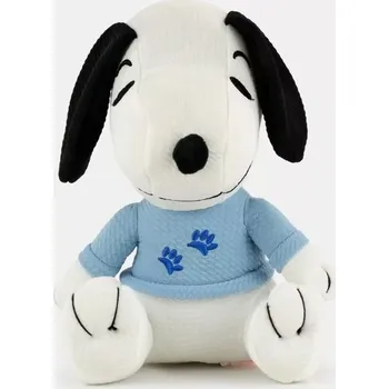 plyšák Snoopy v modrém tričku - plyšová postavička z pohádek Snoopy (Snoopy -28 cm)