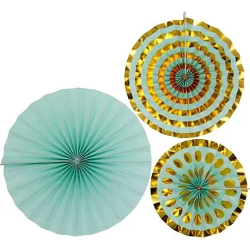 Neviti - Sada 3 dekorativních papírových vějířů různých - Colour -