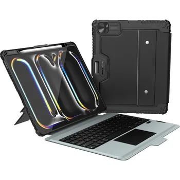 Náhradní kryt pro mobilní telefon Nillkin Bumper Combo Keyboard Case (Backlit Version) pro iPad Pro 13 2024 Black