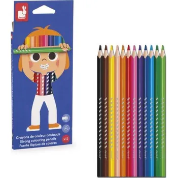 Kresba Janod Colorino Trojhranné pastelky 12 barev