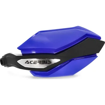 Motocyklový chránič chránič páček s rozšířitelnou ochranou před větrem Acerbis ARGON DUAL ROAD bílá Model: modrá