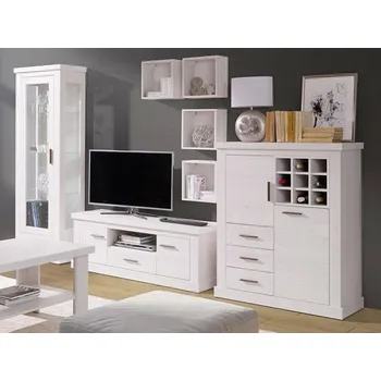 Obývací stěna Mlot Obývací stěna Ramba 5 Vyber LED osvětlení: bez LED osvětlení, Vyber barevné provedení: dub stirling