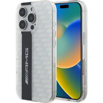 Náhradní kryt pro mobilní telefon AMG Carbon Pattern zadní kryt pro iPhone 16 Pro White