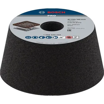 Brusný kotouč BOSCH Kónický brusný hrncový kotouč PRO Metal, 90 x 110 x 55 mm, G60 1608600234 free_store_pickup