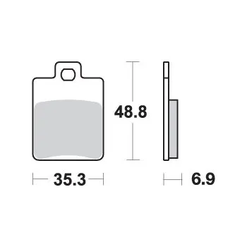 Brzdová destička SBS brzdové destičky KH260 STREET STANDART keramické DERBI SONAR 50 10-11, PIAGGIO VESPA zip RST 50 96-97 barva černá (SBS brzdové destičky KH260 STREET STANDART keramické DERBI SONAR 50 10-11, PIAGGIO VESPA zip RST 50 96-97 barva černá)
