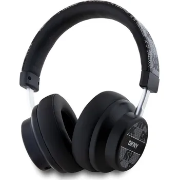 Sluchátka DKNY PU Leather Checkered Pattern Bezdrátová sluchátka Black