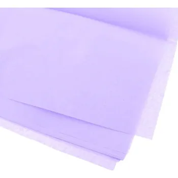 Balící papír Hedvábný balicí papír tenký, levandulový 65x50cm