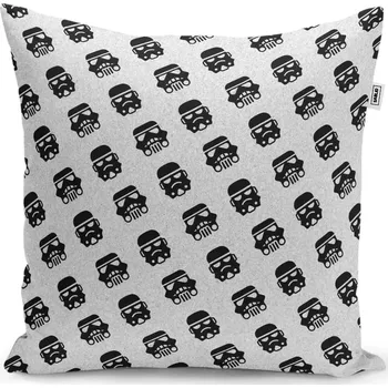 Polštář Dekorační polštář Star Wars Stormtrooper Pattern šikmý - Sablio - 40x40 cm