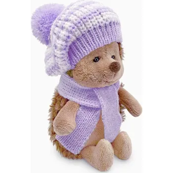 plyšák Ježek ve fialově pruhovaném kulichu od firmy ORANGE TOYS (Fluffy the Hedgehog in a lilac striped beret 15)