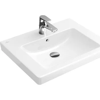 Umyvadlo Villeroy & Boch Subway 2.0 umyvadlo 60x47 cm, otvor pro baterii, s přepadem, bílá Alpin