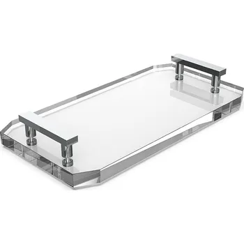 Úložný box Decor Walther, Koupelnová podložka Kristall s chromovanými úchyty průhledná - Formadore