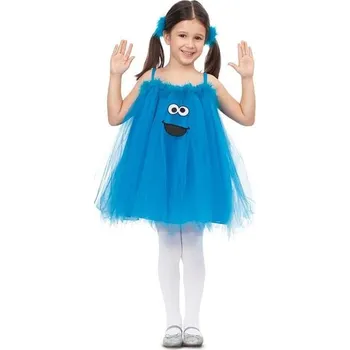 Karnevalový kostým My Other Me - Kostým pro dívky Sezamová ulice Cookie monster - 5-6 years