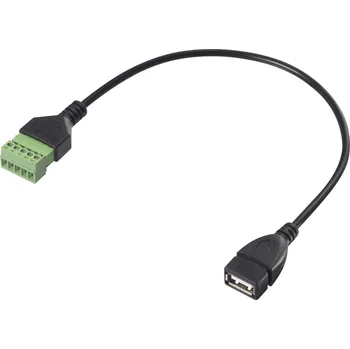 Elektrická zásuvka Renkforce USB 2.0 kabelový adaptér [1x USB 2.0 zásuvka A - 1x Svorka] RF-6443968 30 cm PVC plášť