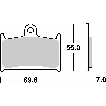 Brzdová destička SBS brzdové destičky KH145 / KH236 STREET STANDART keramické SUZUKI GSF 1200 BANDIT 97-00, RF 900 94-97 barva černá (SBS brzdové destičky KH145 / KH236 STREET STANDART keramické SUZUKI GSF 1200 BANDIT 97-00, RF 900 94-97 barva černá)