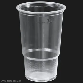Jednorázové nádobí Kelímek na pivo 0,5 l čirý PP - Kelímek na pivo 0,5 l čirý PP