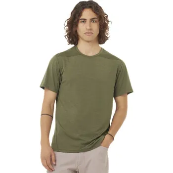 Pánské tričko Salomon Outline SS Tee M LC2475500 - grape leaf XL