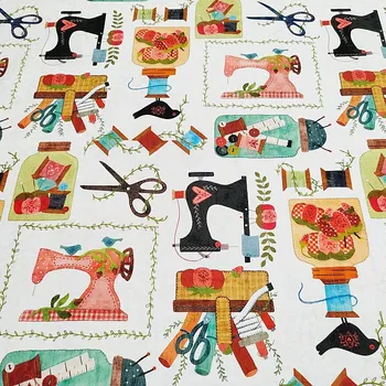 BYTEMA Dekorační látka ŠICÍ POTŘEBY 140 cm