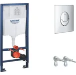Grohe Rapid SL Předstěnový instalační set pro závěsné WC, výška 1,13 m, ovládací tlačítko Skate Air, chrom