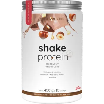 Protein Nutriversum Shake Whey Protein 450 g Příchuť: oříšková čokoláda