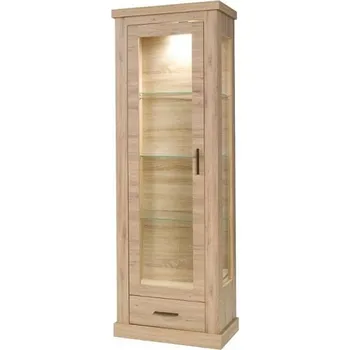 Knihovna Mlot Vitrína Ramba 2 Vyber LED osvětlení: bez LED osvětlení, Vyber barevné provedení: dub divoký