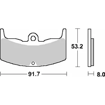 Brzdová destička SBS brzdové destičky KH80 STREET STANDART keramické barva černá (SBS brzdové destičky KH80 STREET STANDART keramické barva černá)