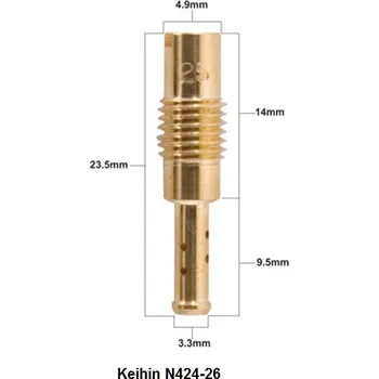 Palivový systém pro motocykl PROX volnoběžná tryska KEIHIN typ N424-26 průměr #50 ( 1 kus ) (PROX volnoběžná tryska KEIHIN typ N424-26 průměr #50 ( 1 kus ))