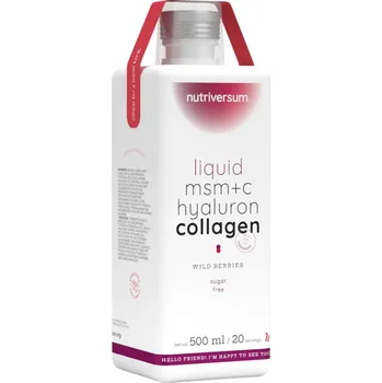 Kloubní výživa Nutriversum Liquid MSM+C Hyaluron Collagen 500 ml Příchuť: Wild Berries