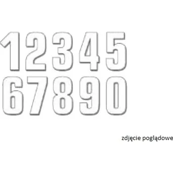 Samolepicí dekorace na vozidlo BLACKBIRD samolepka startovací číslo 16cm X 7,5cm jednoduché, barva bílá NR9 (3kusů) (BLACKBIRD samolepka startovací číslo 16cm X 7,5cm jednoduché, barva bílá NR9 (3kusů))