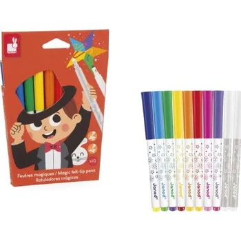 Janod Colorino Magické fixy přepisovací 10 barev