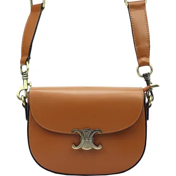 Kabelka Kožená crossbody kabelka Luka 20-047 koňaková