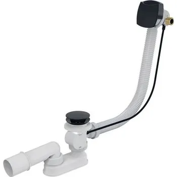 kielle Odtokové soupravy Vanová odtoková a přepadová souprava s napouštěním, délka 570 mm, matná černá