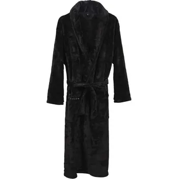 Dámský župan Artesanía Cerdá S.L. - Černý župan s výšivkou Přátelé pro muže - L