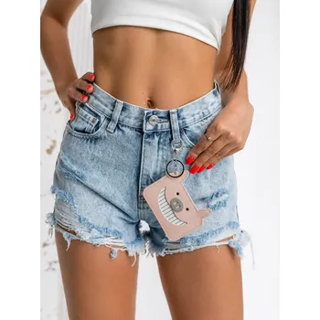 Dámská móda Modré dámské džínové kraťasy Bolf JK802 - XS