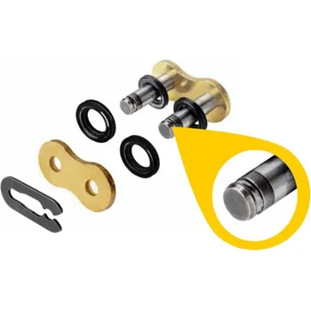 Řetězová sada pro motocykl REGINA spona řetězu 530DR DRAG RACE (42/136DR) (barva zlatá) (REGINA spona řetězu 530DR DRAG RACE (42/136DR) (barva zlatá))