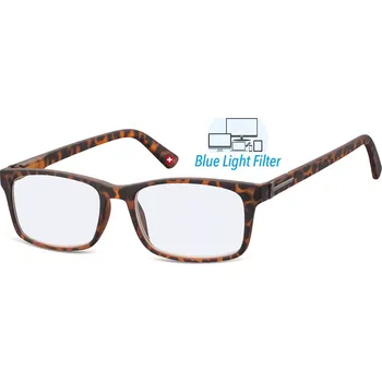 Brýle na čtení MONTANA EYEWEAR Dioptrické brýle na počitač HBLF73A TURTLE +3,50