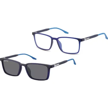 Brýlová obroučka SUNOPTIC Obroučky TRC-185B-2 včetně polarizačního modrého klipu na magnet