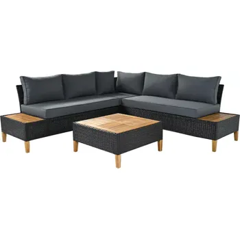 Zahradní stůl Zahradní ratanový set MALKOM, akáciové dřevo - doprava zdarma - SLEVA 3% s kodem radost25