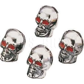 Čepička na ventilek Winker Lamps M43-0371 čepičky ventilku lebka silver 4kusy