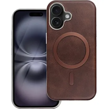 Náhradní kryt pro mobilní telefon Kryt Gentleman Mag Cover s MagSafe pro iPhone 15 Brown