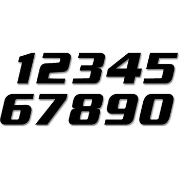 Samolepicí dekorace na vozidlo BLACKBIRD samolepka startovací číslo 25cm X 20cm spodní, barva černá NR3 (3kusů) (BLACKBIRD samolepka startovací číslo 25cm X 20cm spodní, barva černá NR3 (3kusů))