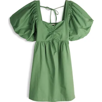 Dámské šaty GATE Bavlněné šaty s balónovými rukávy 40 225-1259/462