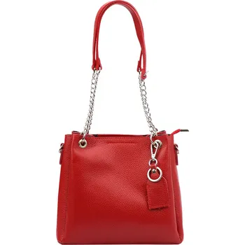 Kožená kabelka přes rameno Luka 19-62 červená