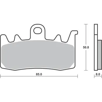 Brzdová destička SBS brzdové destičky KH630 STREET PERFORMANCE (EXCEL) sintrované barva zlatá HARLEY DAVIDSON 975 BRONX, RA 1250 PAN AMERICA, RH sportSTER S, INDIAN FTR RALLY, 1800 CHALLENGER přední (SBS brzdové destičky KH630 STREET PERFORMANCE (EXCEL) sintrované barva)