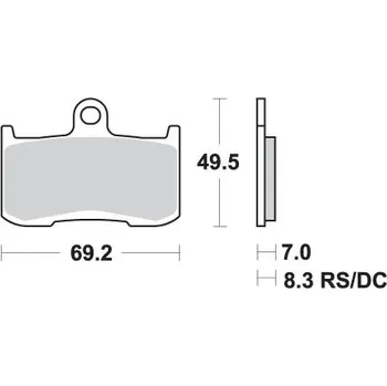 Brzdová destička SBS brzdové destičky KH347 závodní DUAL karbonové barva černá KAWASAKI Z800/100, ZX-9R, INDIAN 1800, TRIUMPH 675/1050, VICTORY 1364/1 (SBS brzdové destičky KH347 závodní DUAL karbonové barva černá KAWASAKI Z800/100, ZX-9R, INDIAN 1800, TRIUMPH 675/1050,)