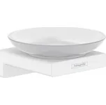 Hansgrohe AddStoris Mýdlenka s držákem, matné sklo/bílá mat